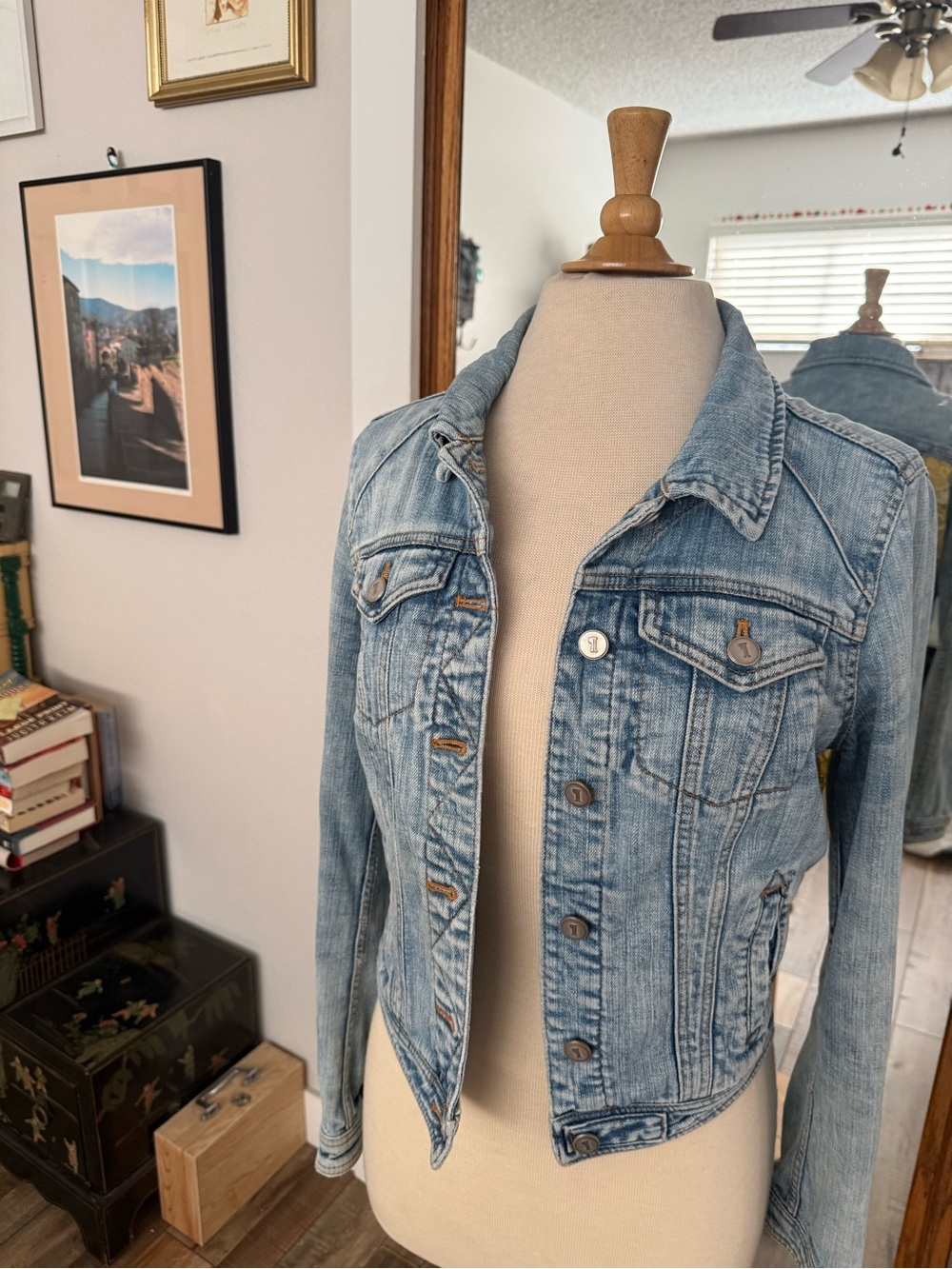 Classic Light Blue Denim Jacket - Women's Jean Jacket
